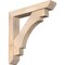 Ekena Millwork Merced Slat Smooth Bracket w/ Offset Brace, Douglas Fir, 5 1/2"W x 30"D x 30"H BKT0604X30X30MRC06SDF - alternate 1